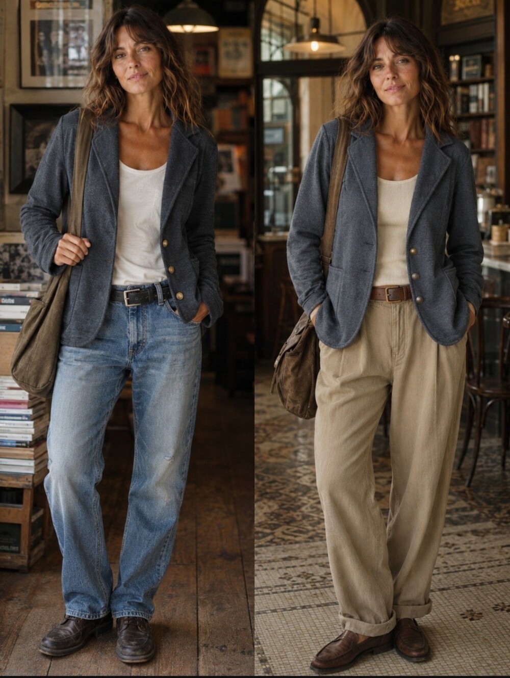 Black Knit Blazer | God Buttons | Soft Structured Casual Jacket - Picture 2 of 9